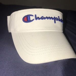 Champion white visor